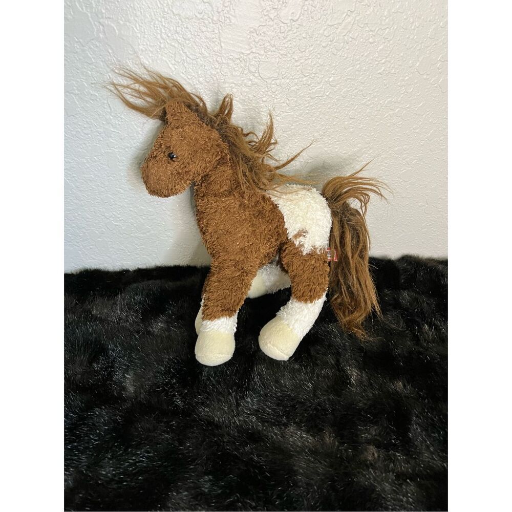 Douglas Cuddle Toy Appaloosa Horse - Brown White Socks